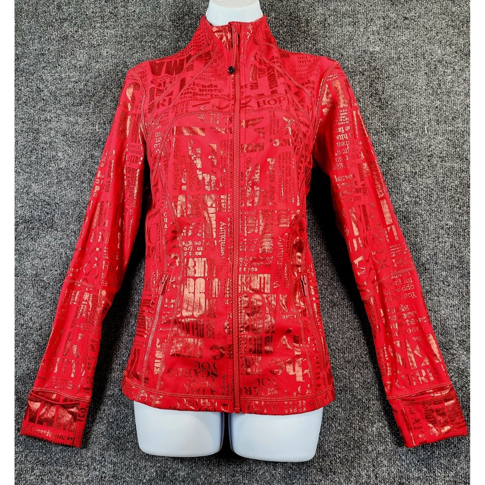 Lululemon Define Jacket 20YR Manifesto Foil Limited Edition Athleisure Size 12